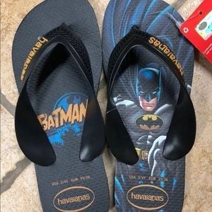 NWT Havaianas Batmans Sandals Slippers